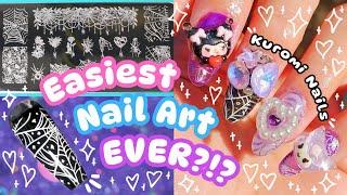 ˚₊‧꒰ Trying NAIL STAMPS for the First Time!!! ‍⬛ Maniology ꒱‧₊˚