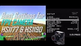 BEST Settings for FPV CAMERA HS1177 & HS 1190