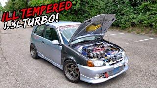 THIS EVIL 1.3L TURBO 280BHP TOYOTA GLANZA IS A SERIOUS HANDFUL!