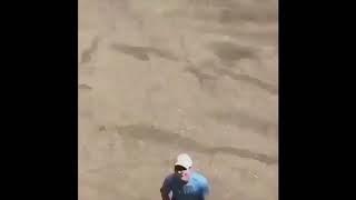 Guy throws coke bottle