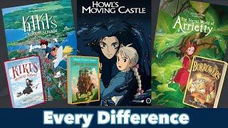 Studio Ghibli: films vs books