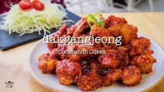 Dakgangjeong (닭강정) | Pollo frito crocante agridulce con un toque Picante a la Coreana