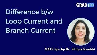 What is the difference between Loop Current and Branch Current in a network?