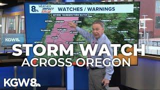 Thunderstorms rolling into Portland metro area, bringing hail and heavy rain