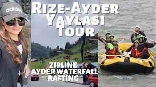 Rize - Ayder Yaylasi Day Tour | Rafting in Trabzon | Rafting Accident | Zipline | iqra.diaries