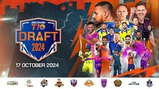 2024 Abu Dhabi T10 | Player Draft I Live