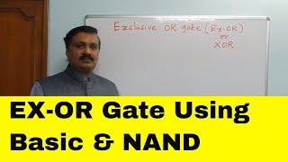 EX - OR gate (English) using Basic & NAND