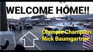 Police Escort Of Olympic Champion Gold Medalist Nick Baumgartner Thru Iron Mountain! | Jason Asselin