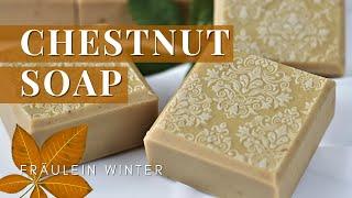 Chestnut Soap - Impression Mat Soap Technique - Handmade Cold Process Soap - Fraeulein Winter