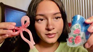 ASMR | Doing Your Hair ONLY with Claw Clips (echoed hairplay, personal attention)