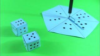 Make ludo dice in three different process//paper ludo dice//diy craft