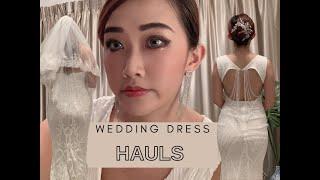 My AliExpress hauls for Solemnisation/Wedding dresses for less than $65 per piece!