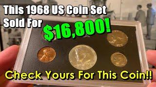 COMMONLY OVERLOOKED 1968 US Coin Set Sells For $16,800 - Because Of One Coin!!