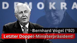 CDU-Politiker Bernhard Vogel mit 92 Jahren verstorben! ️