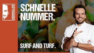 Schnelles Surf and Turf Pfannen-Rezept von Steffen Henssler