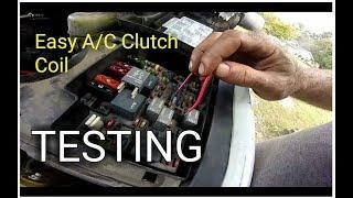 Easy A/C Clutch Coil Test A/C Clutch Not Engaging