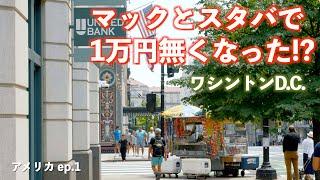 日本は安すぎるらしいので、アメリカの首都に物価調査に行ってみたら破産しかけた!!｜物価調査｜ワシントンD.C.｜アメリカ｜4K