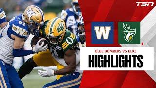 CFL WEEK 16: Winnipeg Blue Bombers vs  Edmonton Elks FULL HIGHLIGHTS