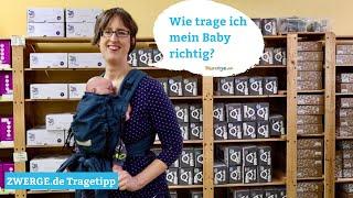 Wie trage ich mein Baby richtig? Die optimale Position Deines Babys in der Babytrage