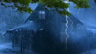 Heavy Rain for Deep Sleep and Reduce Insomnia - Sound of Rain, Storms and Thunder