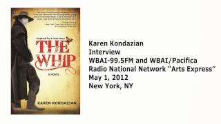 Karen Kondazian talks about her novel 'The Whip' on WBAI-99.5FM