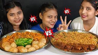 Spicy  Indian Street Food Eating Challenge | Golgappa, Momos, Pasta, Maggi, Manchurian Balls Eating