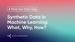 Synthetic Data in Machine Learning: What, Why, How? | Mind the Data Gap by Synthesized, Ep 8