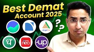 Best Demat Account 2025; Angel One vs Groww vs Zerodha vs Upstox vs Dhan vs Kotak Charges