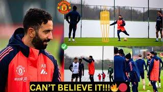 OMG!!Ruben Amorim CRAZY 1st Training as Manchester United coach: 3-4-3 Systmen