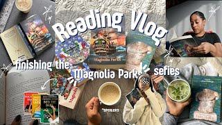 READING VLOG: finishing the Magnolia Parks series! Spoilers, live reactions, and review! 