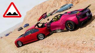 BeamNG Drive - Cars Not Meant To Be Racing On The Long Bumpy Desert Road #3