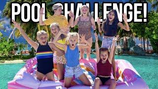 LAST to LEAVE the POOL wins HUGE PRIZE!! CHALLENGE W/ 10 kids!