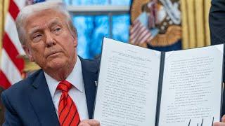 Donald Trump signs executive order, delaying tariffs on Canada and Mexico for 1 month