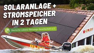 enerix Mission: Solaranlage mit Speicher in 2 Tagen für die DLRG installiert