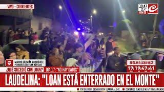 Tensión en el caso Loan Peña: vecinos lanzan piedras al hotel donde está Laudelina Peña