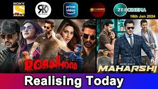 2 New South Hindi Dubbed Movies Releasing Today | Maharshi, Robinhood | 16th Jun 2024