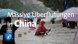 Nach Starkregen: Massive Überflutungen in China