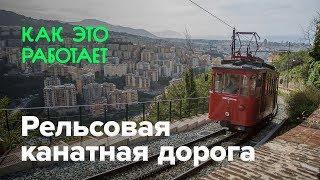 Как работает рельсовая канатная дорога