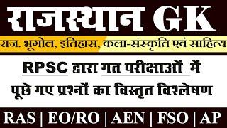 RPSC Rajasthan History Geography & Culture Previous Year Question Paper | RAS | Assistant Professor