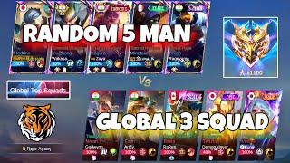 I MET INDIAN TOP 3 GLOBAL SQUAD IN RANK GAME | ALL 1500+ PLAYERS - MLBB