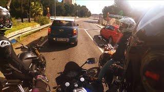 Mallorca Group Ride Yamaha YZF R125 + 2 MT125, KTM Duke 125 ( Akrapovic ) ...