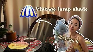 Upcycling a Plastic Bottle  Vintage Lamp Shade    DIY lamp idea