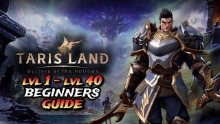 Beginners Guide | From Level 1 - Level 40 ( Max )【 TarisLand 】