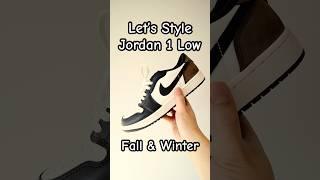 How To Style Air Jordan 1 Low - Fall Winter Outfit