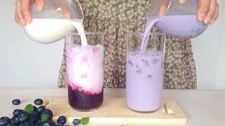 Blueberry Yogurt Drink Without Blender | 3 Minutes Super Easy