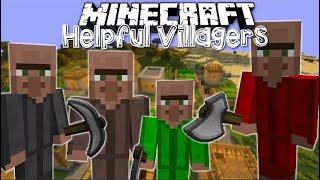 обзор мода Helpful Villagers [1.7.10] (заставь их работать на тебя  :в)