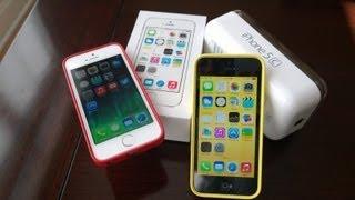 Apple iPhone 5s + 5c Dual Unboxing, Demo and Comparison