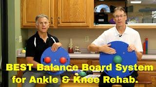 Best Balance Board System for Ankle & Knee Rehab, Strength, Balance & Proprioception.