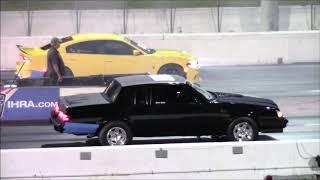 Charger Hellcat vs Grand National 1/4 Mile Drag Race