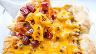 Quick and Easy Cheesy BBQ Lil Smokies Bake